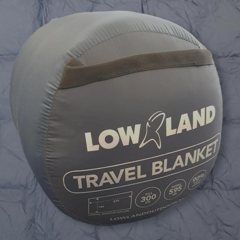 LOWLAND - Donzen travel blanket - Nylon -  210 x 140cm - 595gr - Navy