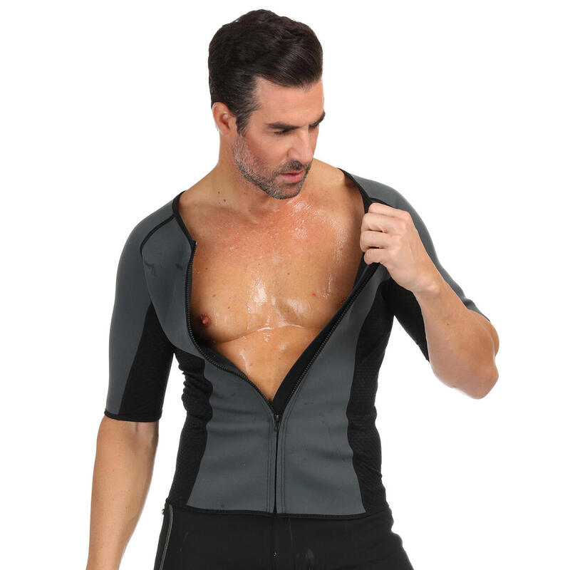 Fitness tričko pro hubnoucí muže, neopren