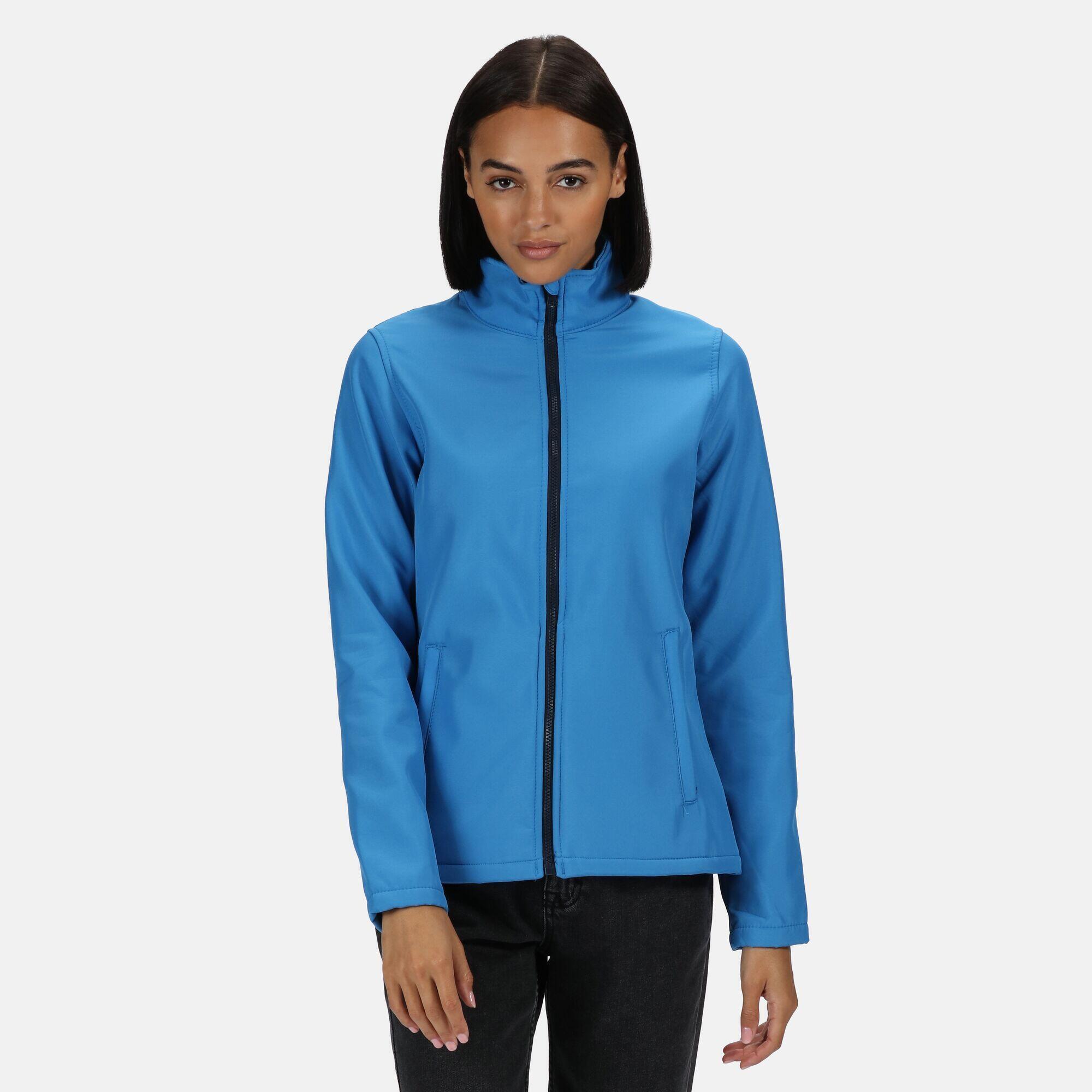 Standout Womens/Ladies Ablaze Printable Soft Shell Jacket (French Blue/Navy) 4/5