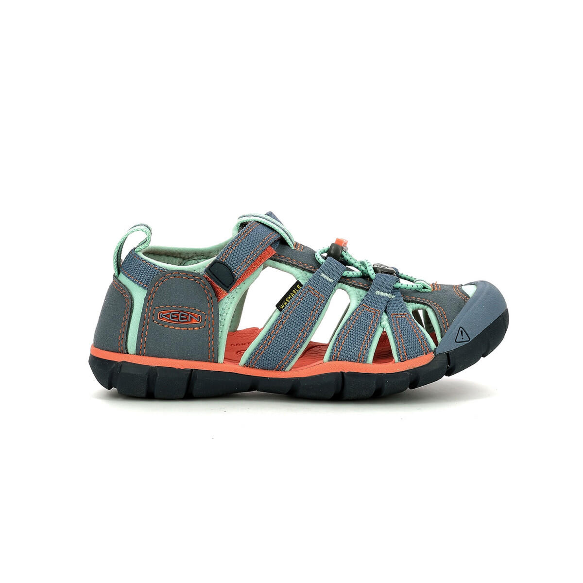 Keen - Sandales De Randonnee Enfant Seacamp - Sandales - Gris|rouge - 36 - Decathlon