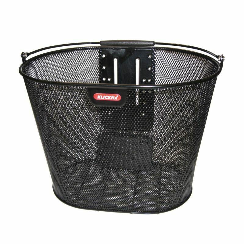 Cestino anteriore a maglia stretta senza adattatore Klickfix oval plus