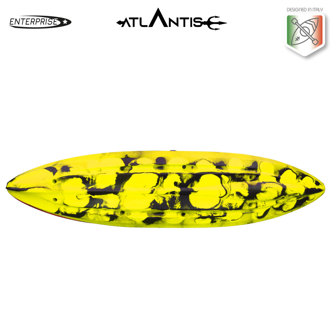 Kayak - canoa 2 posti Atlantis ENTERPRISE EVOLUTION cm 385 giallo/nera + pagaie 4/4