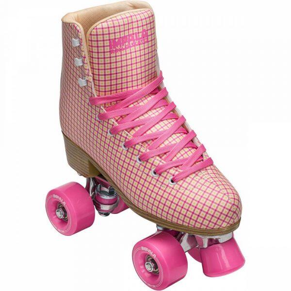 Impala - Rollers Impala Squad Skate Pink Tartan - Patins À Roulettes - Beige|jaune - 37 - Decathlon