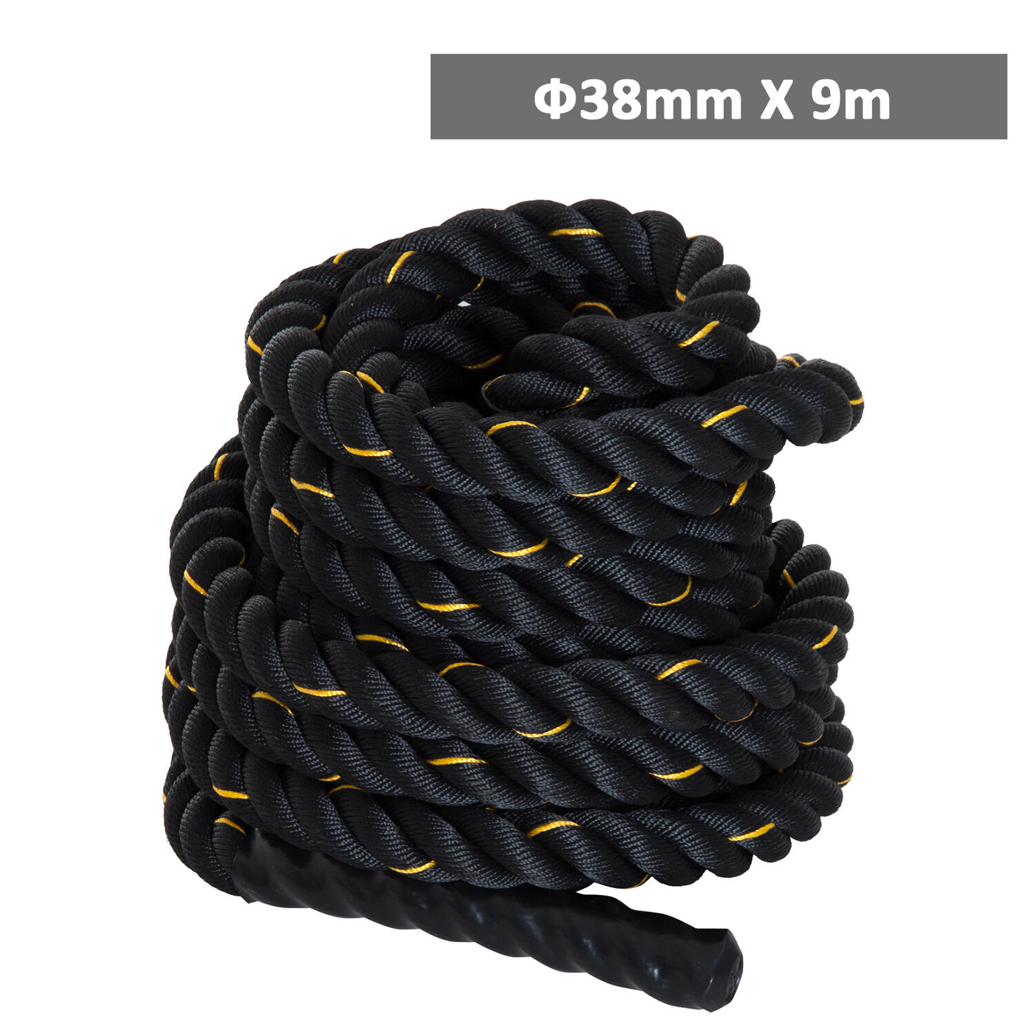 Corda de Batalha 9m Preto HOMCOM 3/7
