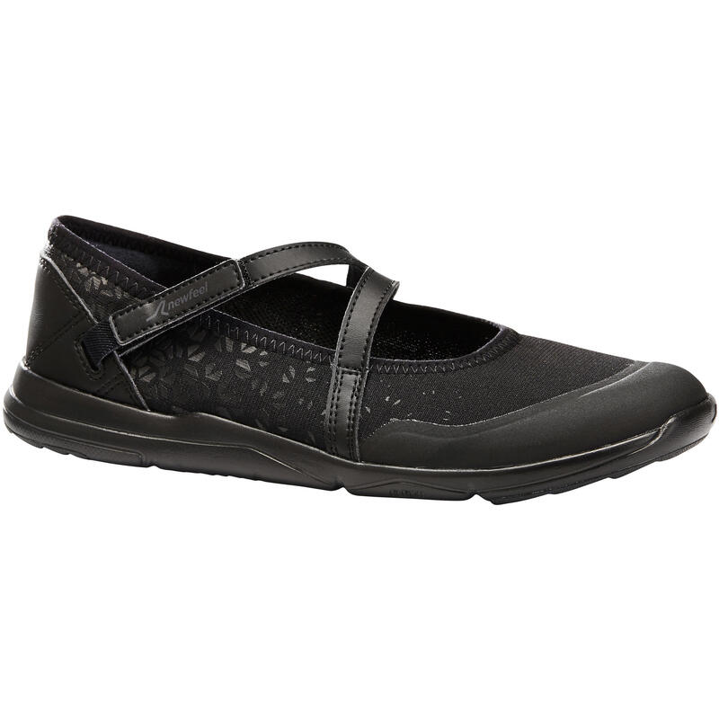 Reconditionné - Ballerines marche urbaine femme PW 160 Br'easy noir - Très bon
