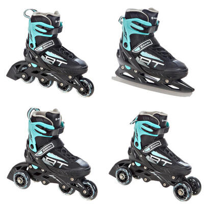 Patines Ajustables 4en1 Profession Blanco/Menta