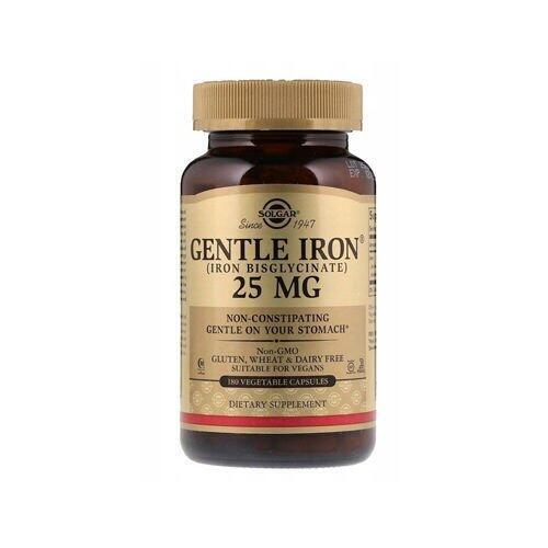 Witaminy i multiwitaminy SOLGAR Gentle Iron 25mg - 180vcaps Żelazo