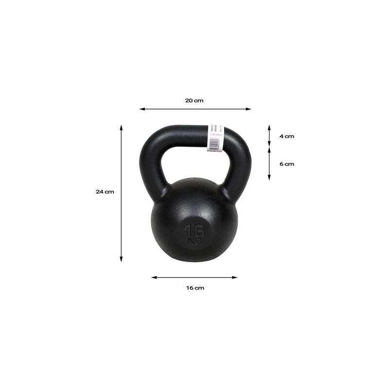 Kettlebell żeliwny czarny UNDERFIT