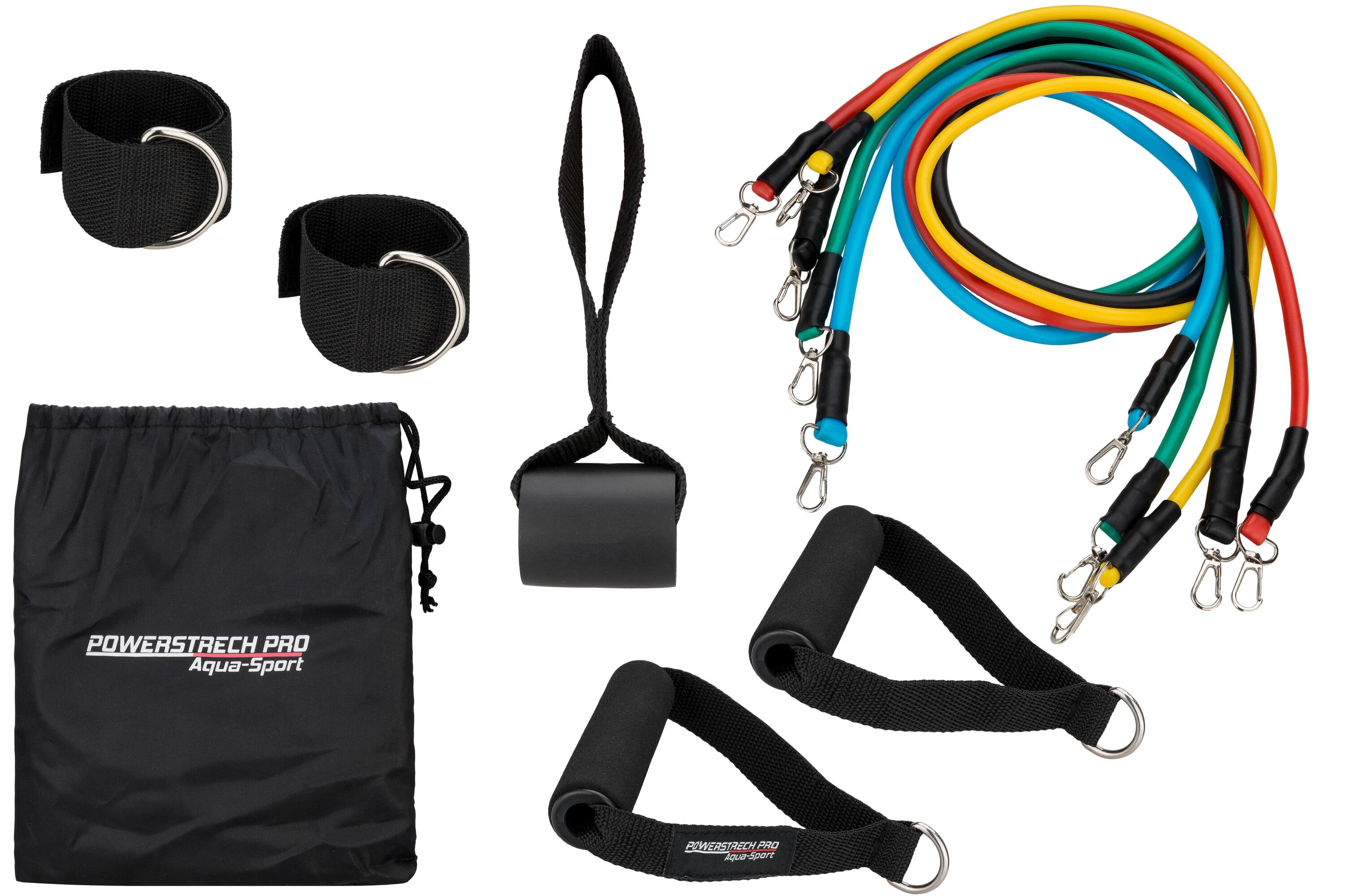 Zestaw 5 gum oporowych do ćwiczeń aqua-sport powerstrech pro expander 2/5