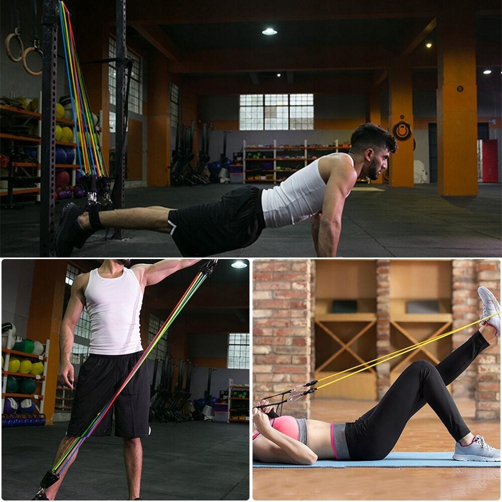 Zestaw 5 gum oporowych do ćwiczeń aqua-sport powerstrech pro expander 4/5