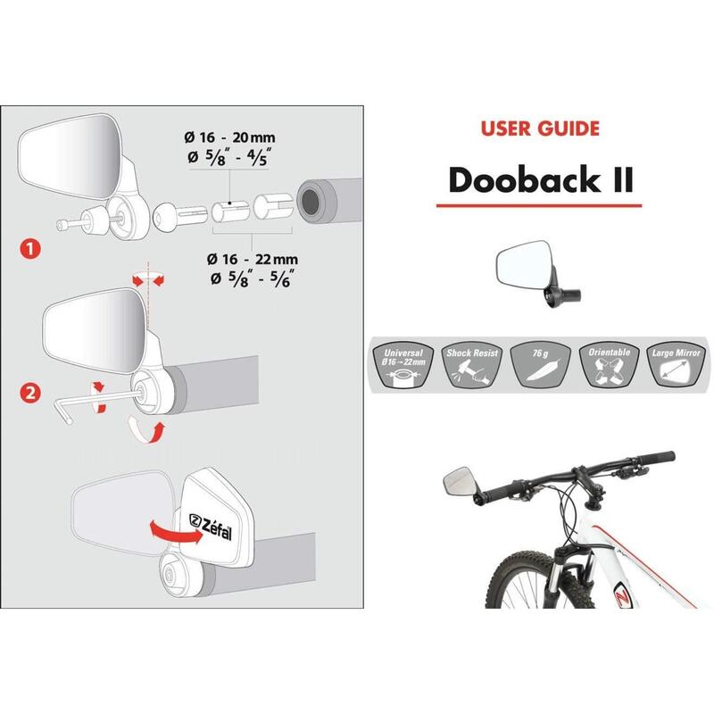 Linkerspiegel Zefal dooback2