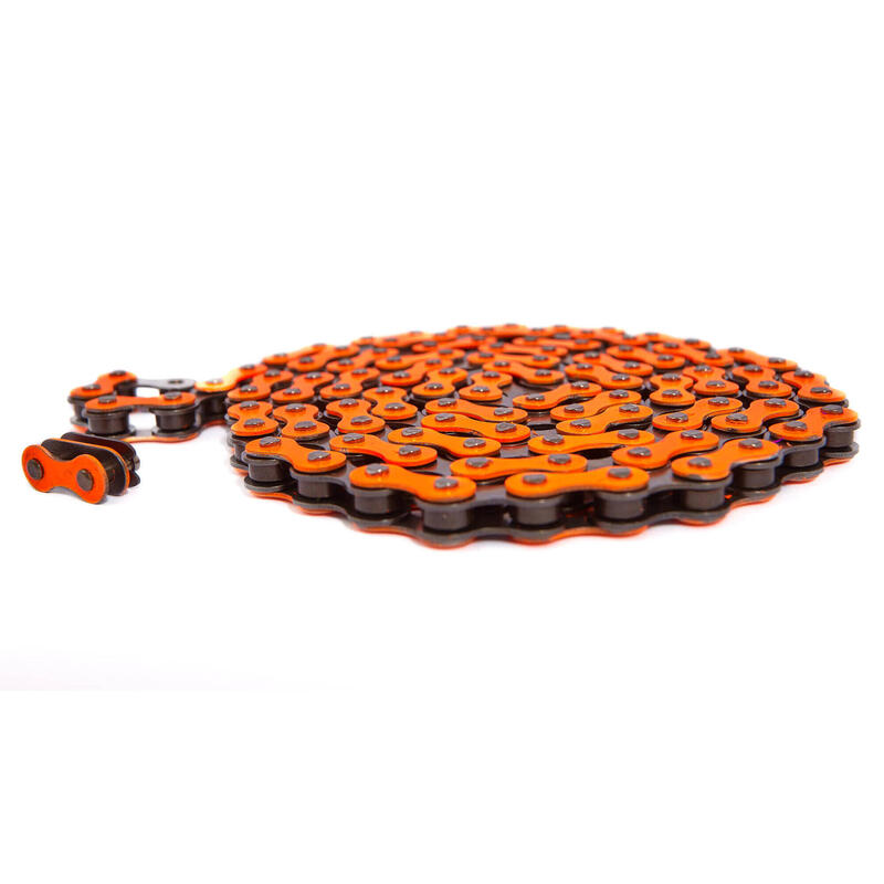 BMX KETTE ORANGE 1/2"x1/8" STAHL KHEBIKES