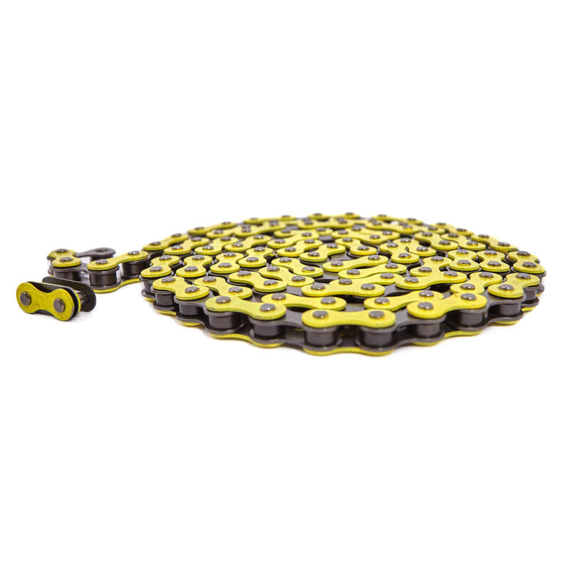 BMX CHAINE JAUNE 1/2"x1/8" ACIER KHEBIKES