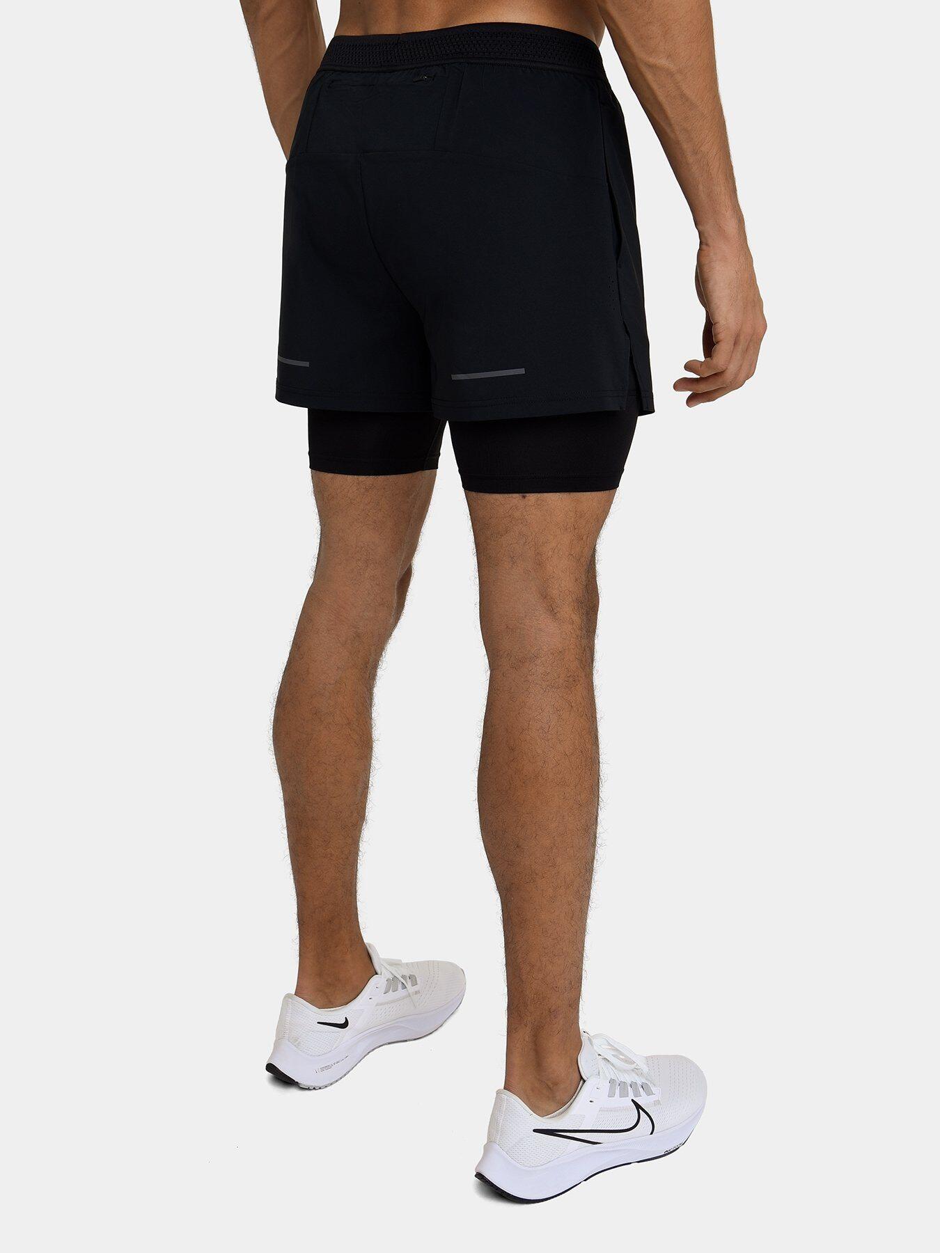 Men's Lightweight 2-in-1 Running Shorts - Black Stealth 2/5