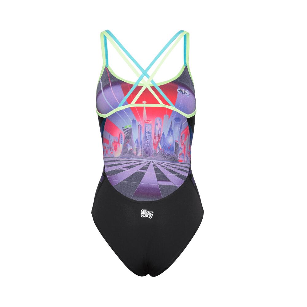 Strój jednoczęściowy pływacki damski speedo neon fan 2/5
