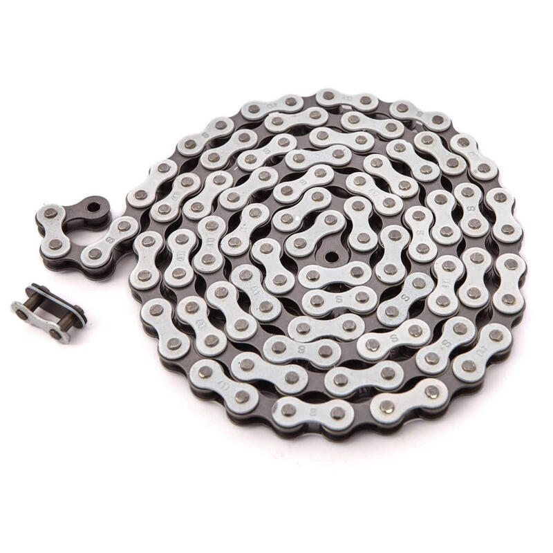 BMX CHAINE BLANC 1/2"x1/8" ACIER KHEBIKES