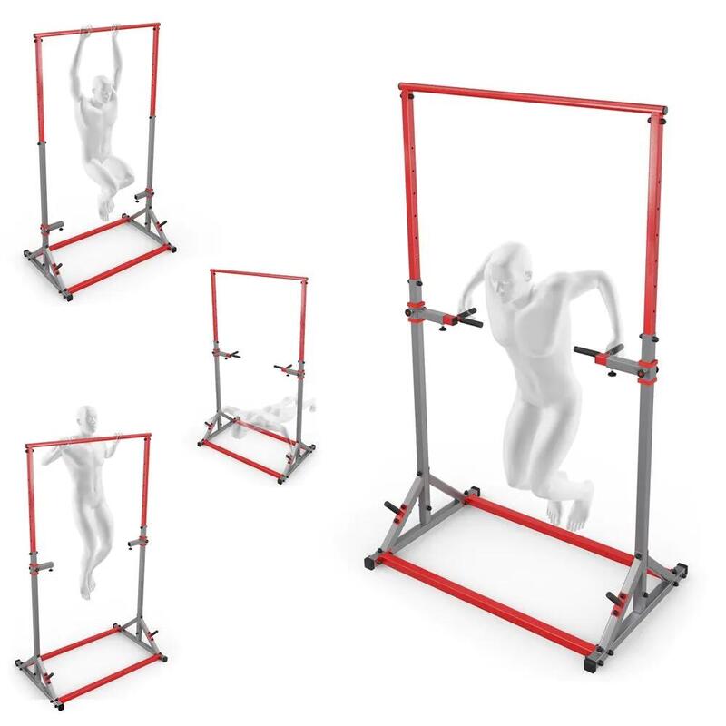 Barre de traction fixe + station de dips
