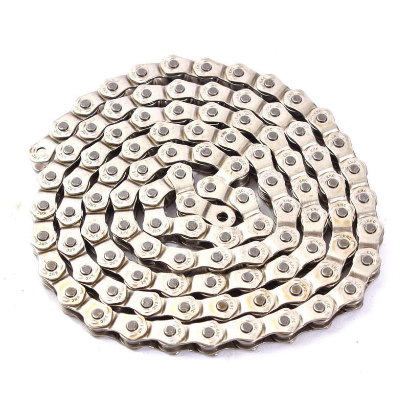 CADENA BMX HAFLINK PLATA 1/2 "x1/8" ACERO KHEBIKES/KMC
