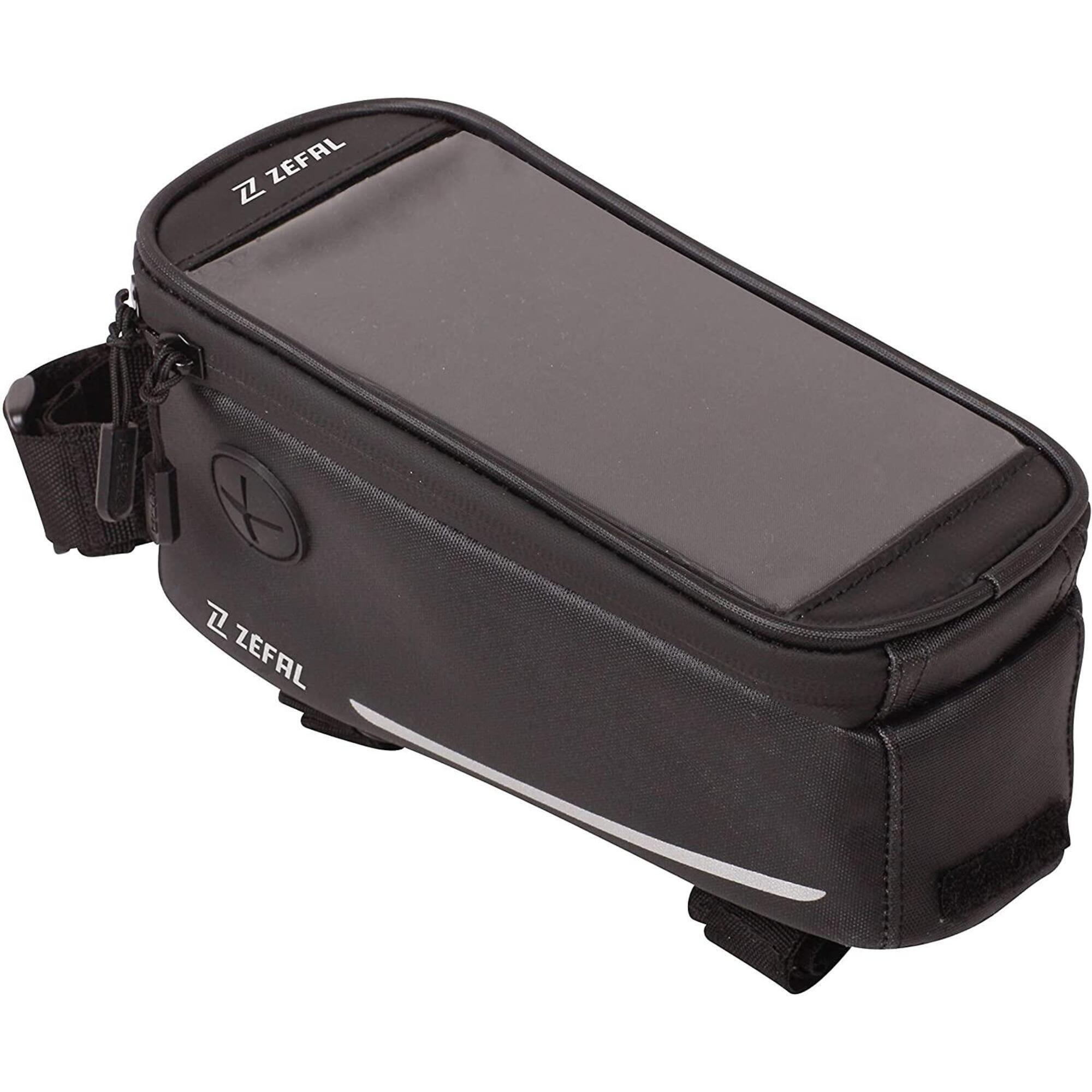 Borsa da telaio per bicicletta con porta smartphone impermeabile e chiusura a ve ZEFAL Decathlon