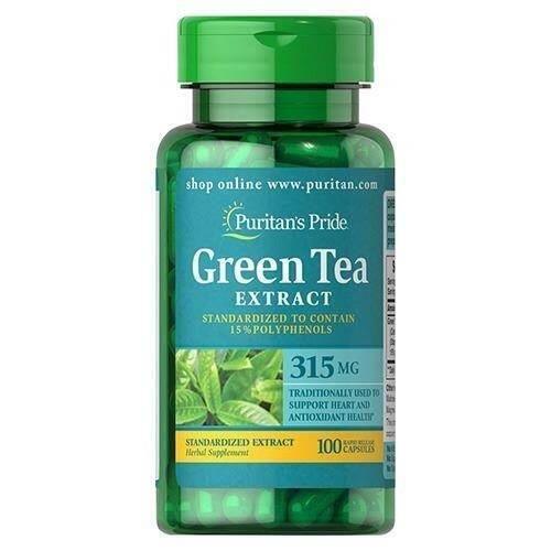 Dieta i odchudzanie Puritan'S Pride  Green Tea Extract 315mg 100caps.