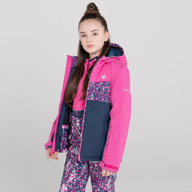 Humour waterdichte ski-jas met capuchon voor kinderen - Roze