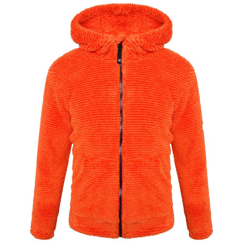 Personate wandelfleece met hele rits en capuchon voor kinderen - Oranje