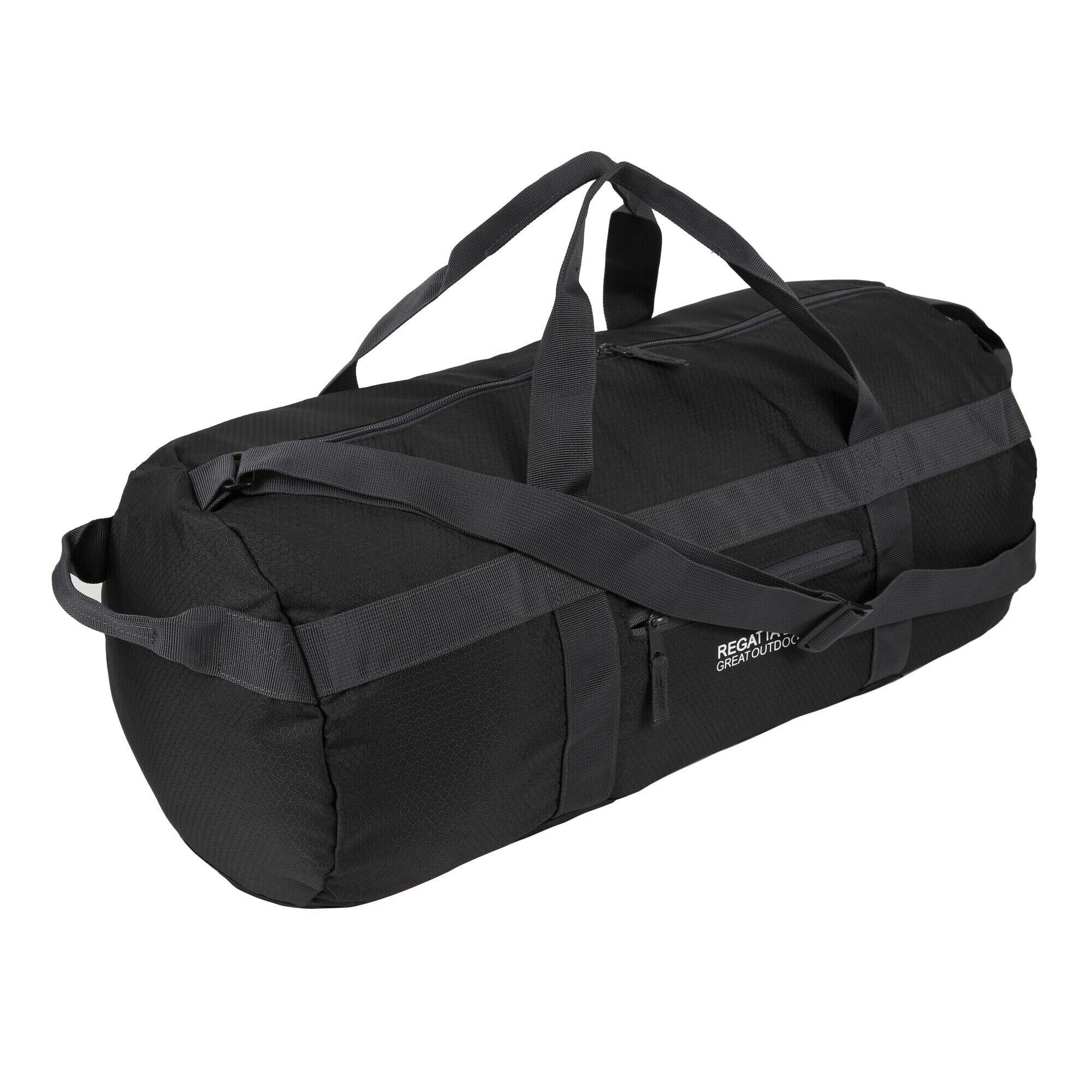 REGATTA Packaway 40L Adults' Unisex Fitness Duffle Bag - Black