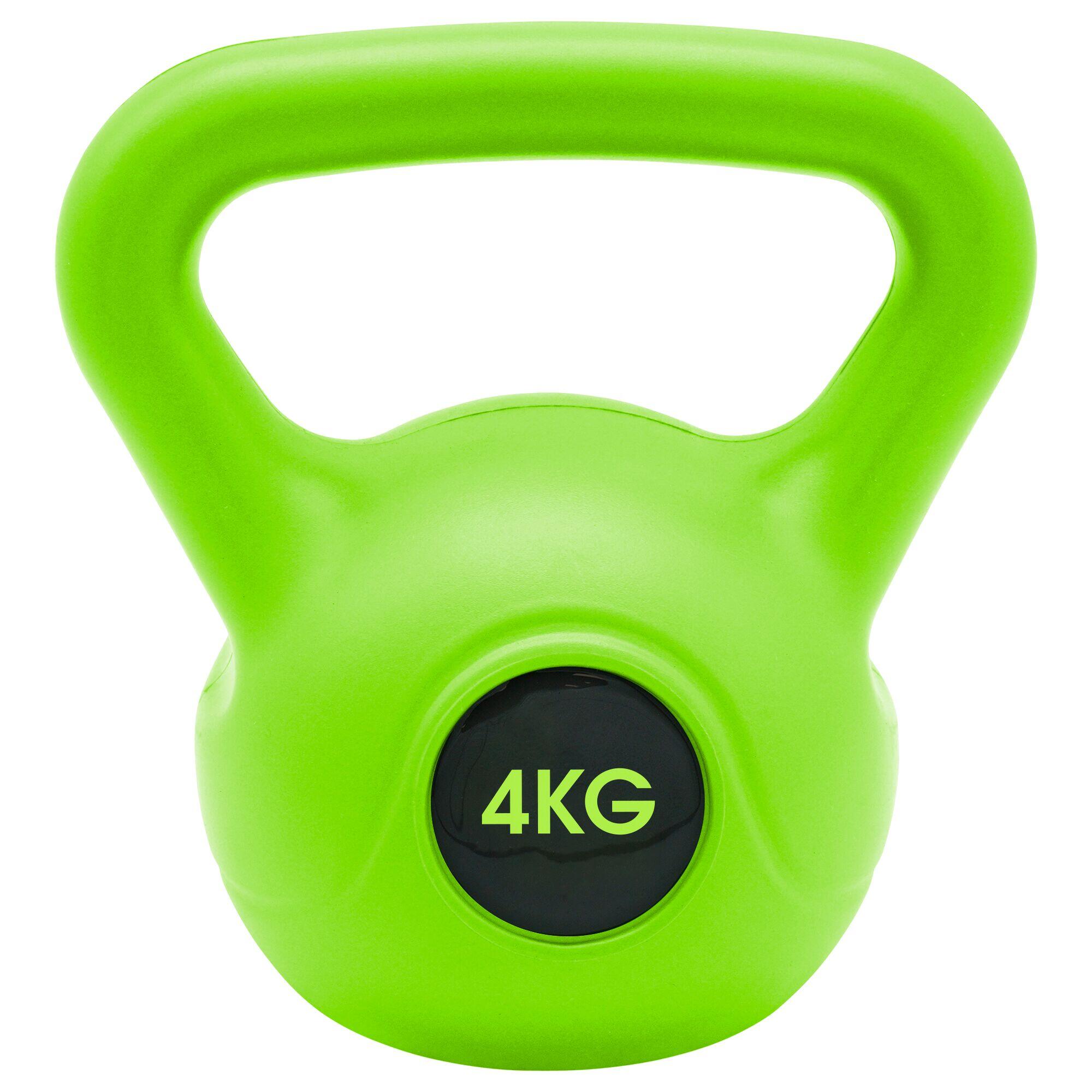 Adults' Home Fitness 4KG Kettlebell - Green 3/3