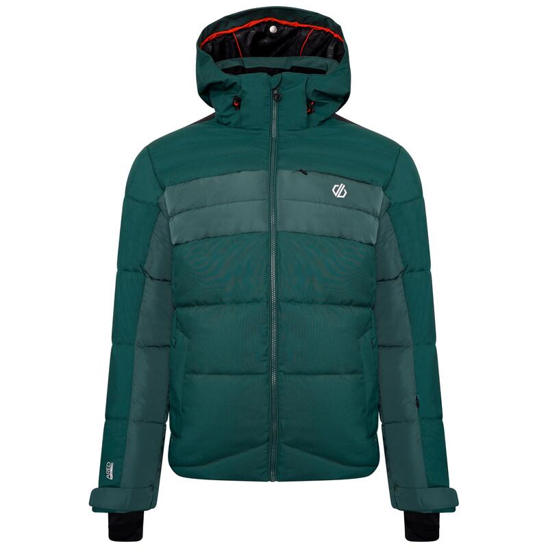 Denote Heren Skiën Waterdichte Jas - Donkerblauw / rood