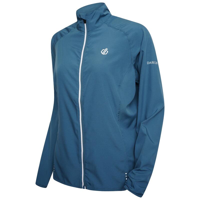 Chaquetas Running Mujer - Resilient Windshell Jacket W Dragonfly Green | Decathlon