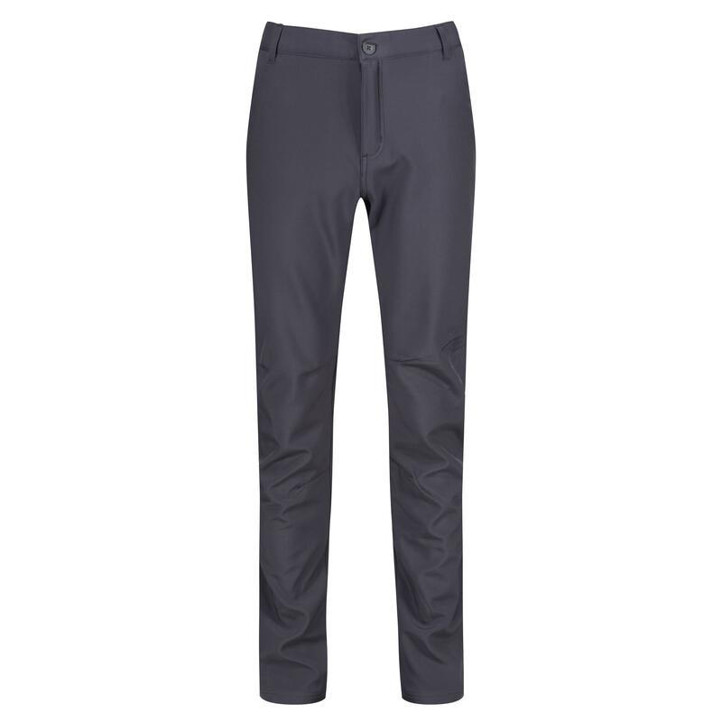 Pantalon de randonnée softshell Regatta Fenton pour homme, gris foncé