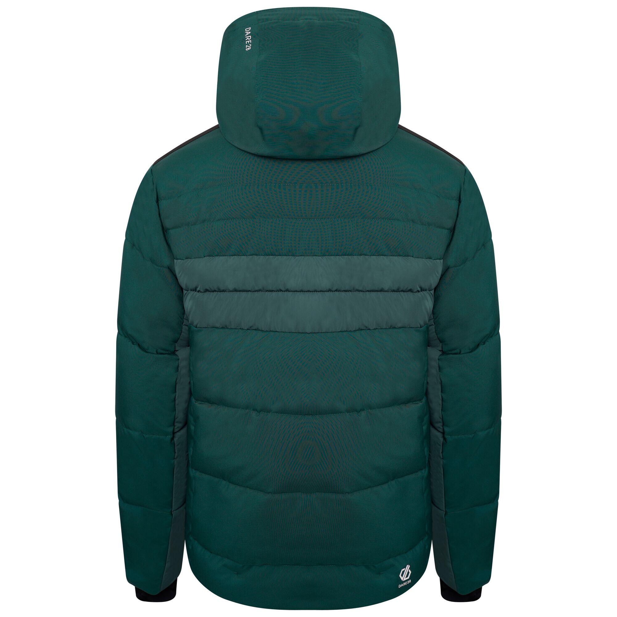 Mens Denote Waterproof Ski Jacket (Forest Green/Fern) 2/5
