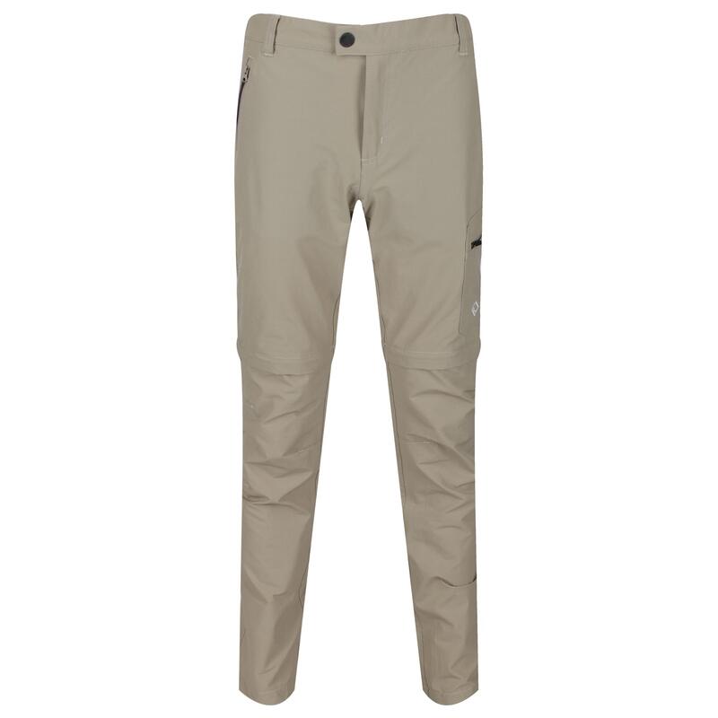 Highton Zip-Off Men's Hiking Trousers - Parchment REGATTA - Decathlon