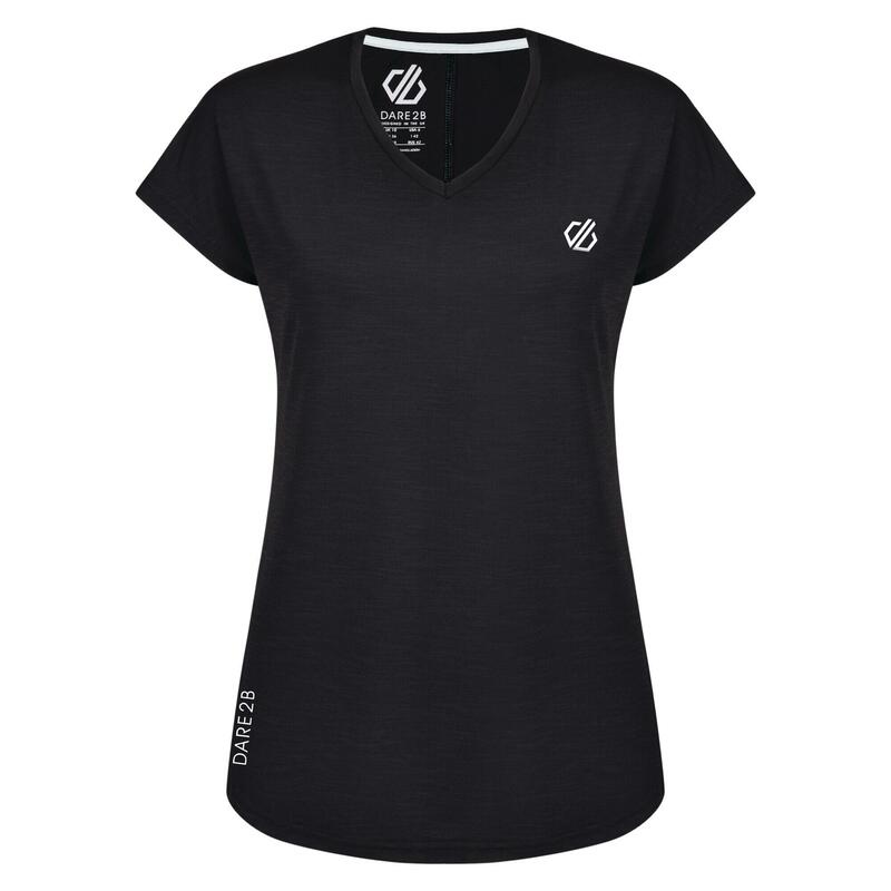 Wandershirt Vigilant Tee Freizeit Damen Black Ohne Atmungsaktiv DARE 2B