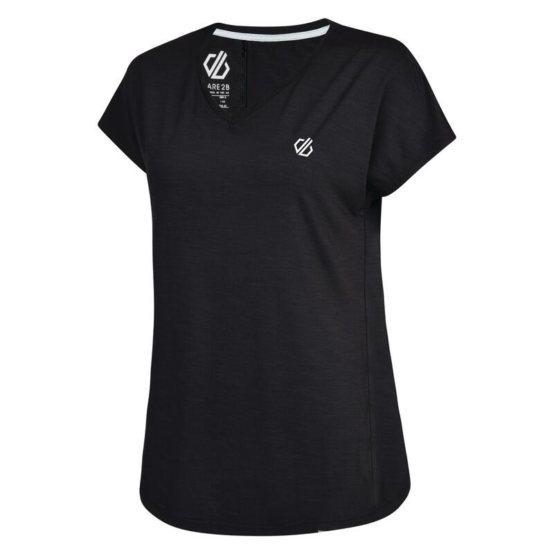Wandershirt Vigilant Tee Freizeit Damen Black Ohne Atmungsaktiv DARE 2B