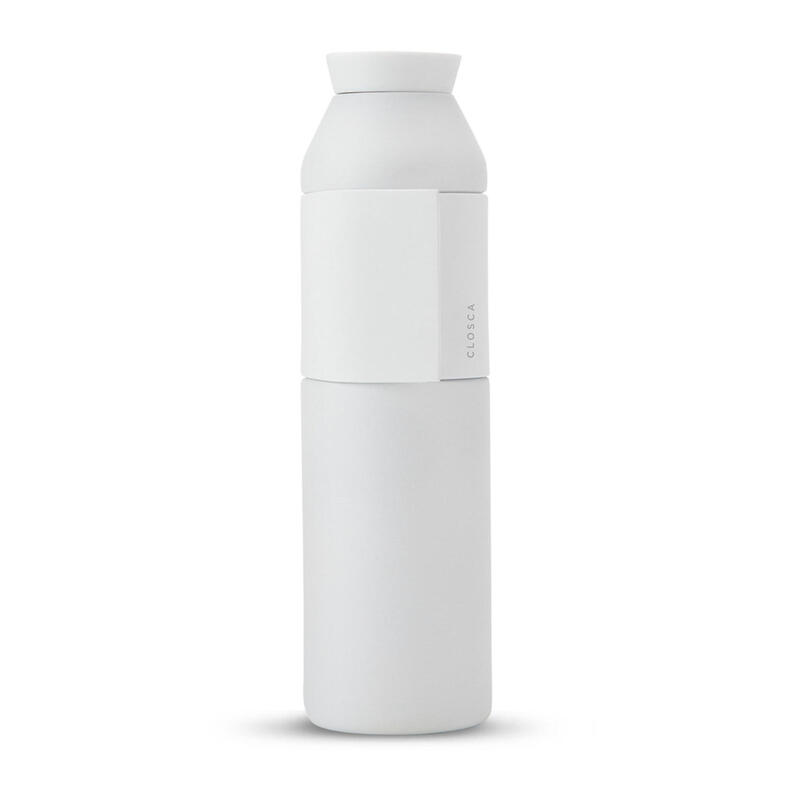 Botella de agua de acero inoxidable de 600 ml. (Bottle Wave) Blanco