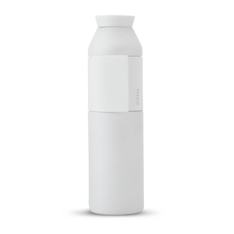 Garrafa de �gua de 600ml em a�o inoxid�vel. (Bottle Wave) Branco