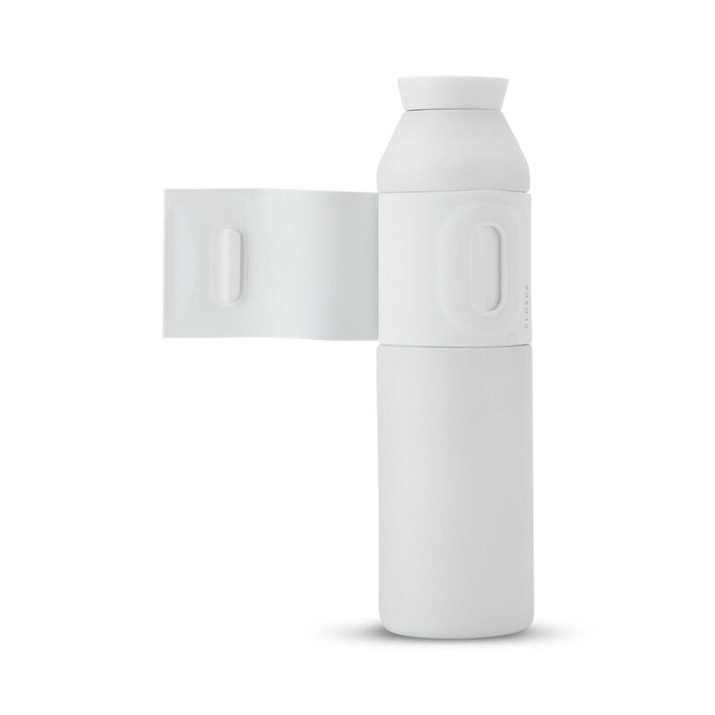 Botella de agua de acero inoxidable de 600 ml. (Bottle Wave) Blanco