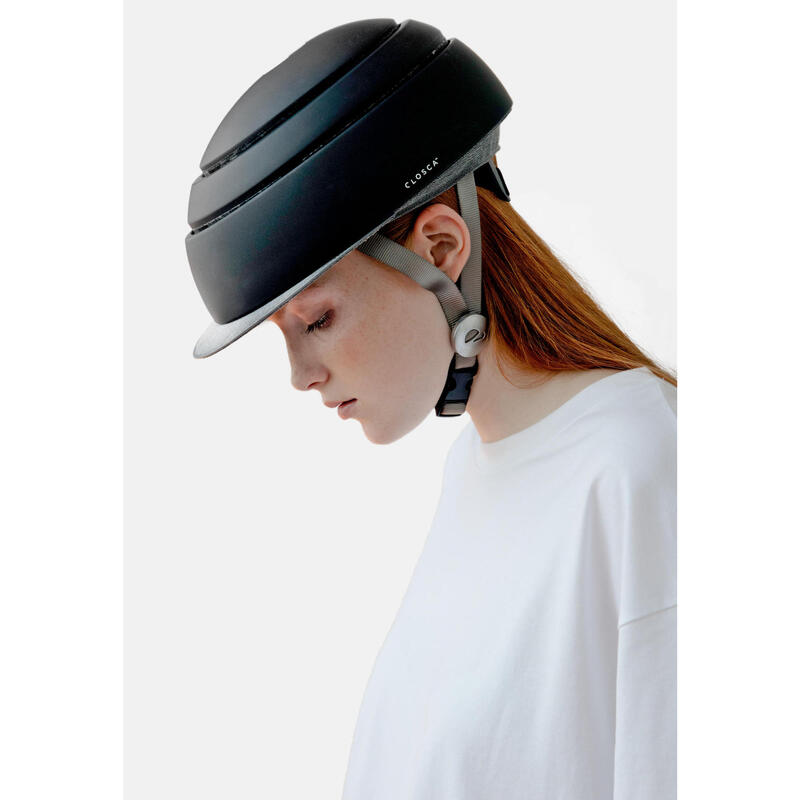 Capacete dobrável para bicicleta urbana  / scooter (Classic Helmet) Preto