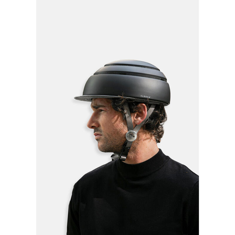 Capacete dobrável para bicicleta urbana / scooter (Classic Helmet) Preto