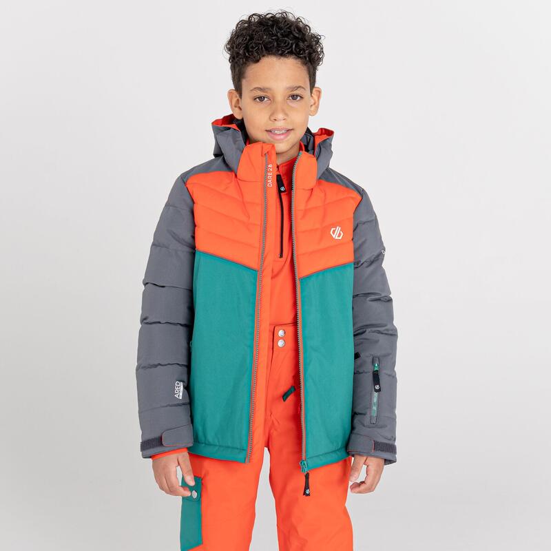 Cheerful waterdichte ski-jas met capuchon voor kinderen - Grijs