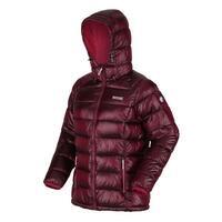Toploft Veste de randonnée isolée garnie de duvet pour femme - Milieu rouge