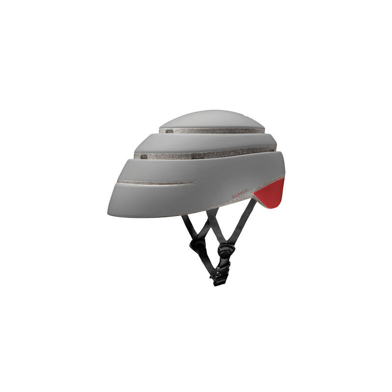 Casque Vélo Urbain Pliable / Trottinette (Helmet LOOP) Fossil-Rouge