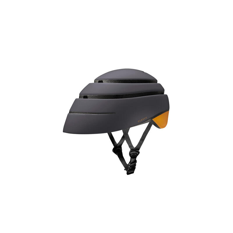 Opvouwbare stadsfiets- / scooterhelm(Helmet LOOP) Grafiet-Mosterd