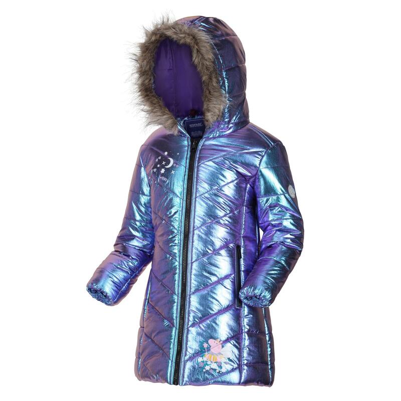 Peppa Pig geïsoleerde parka wandeljas voor kinderen - Paars