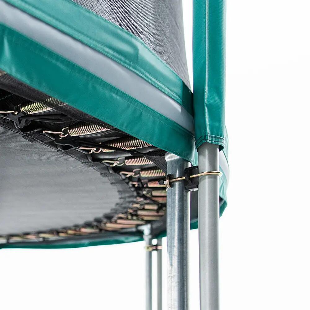 Trampoline Ovale Ovalie 490cm - Filet de Protection, Echelle + Kit d'ancrage 4/8