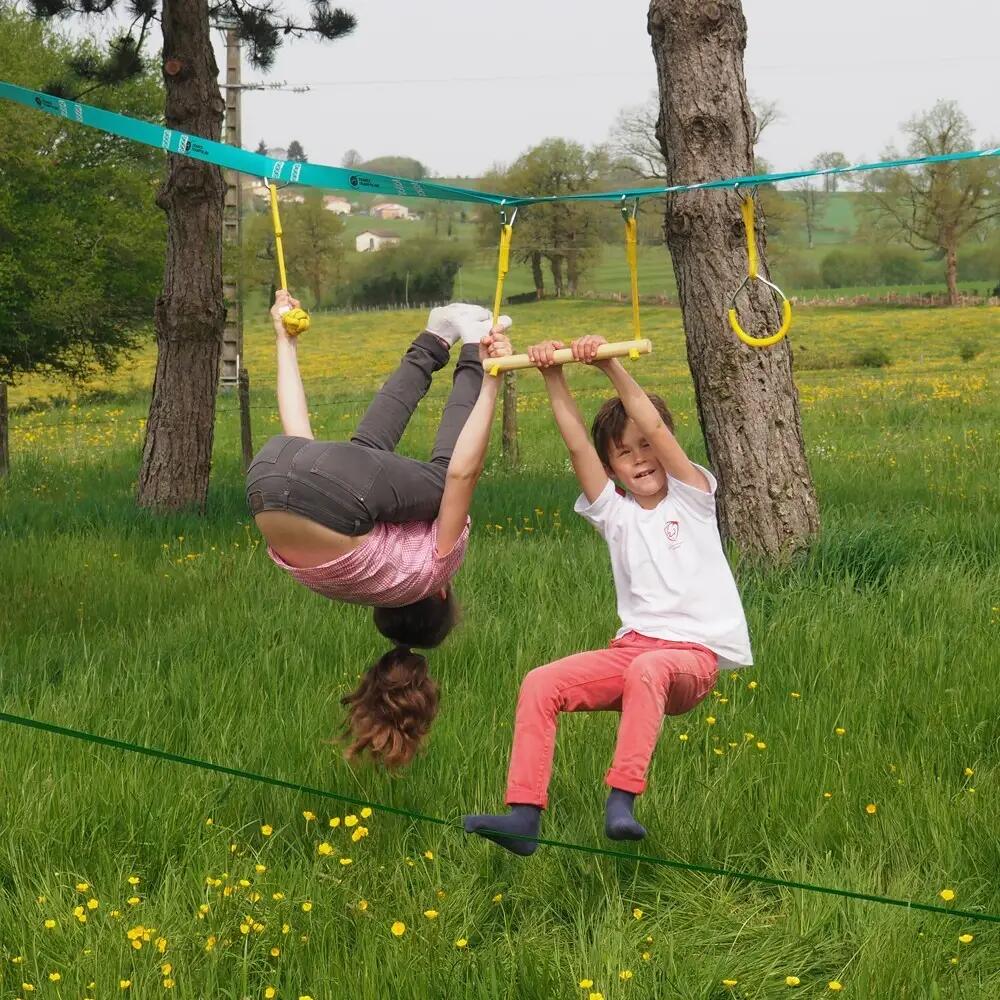 Parcours Ninja + Slackline - Parcours d'obstacles 2 slacklines 15m + 7 Obstacles 4/7