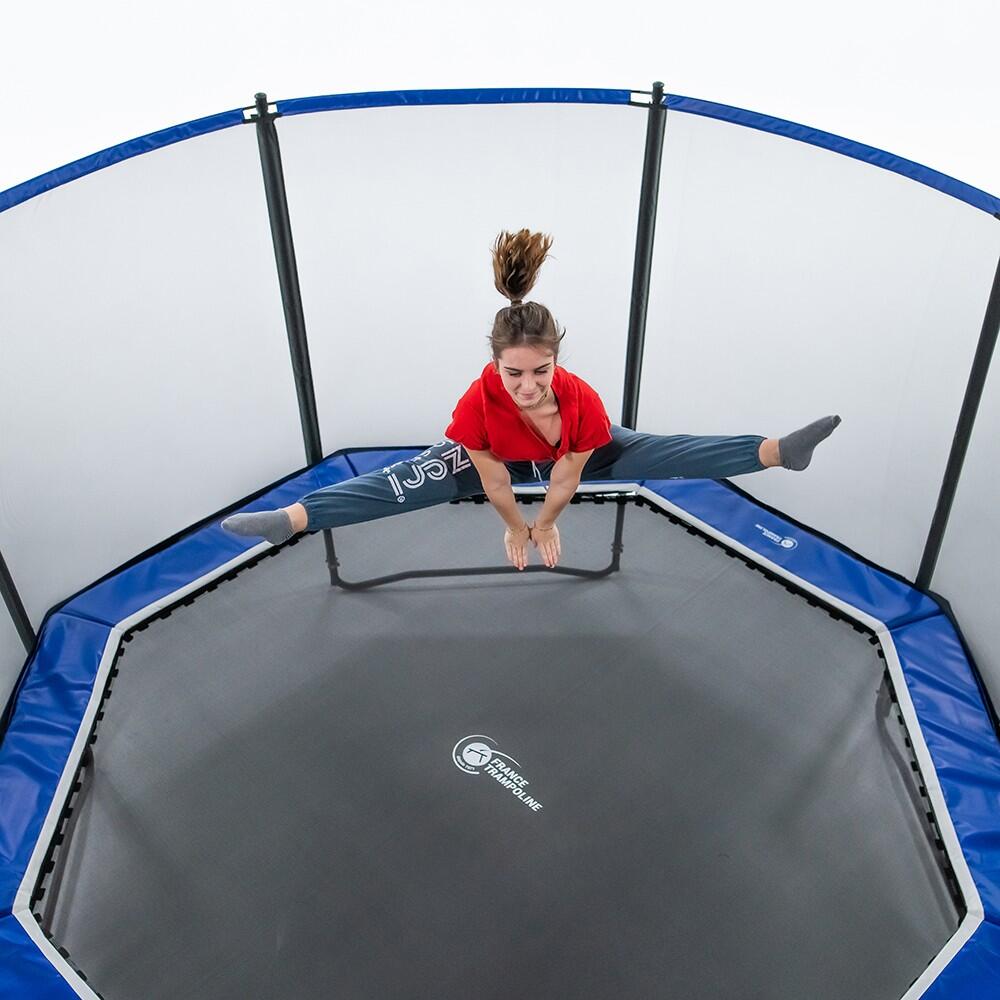 Trampoline Octopulse 390cm - Filet de Protection, Echelle + Kit d'ancrage 2/8