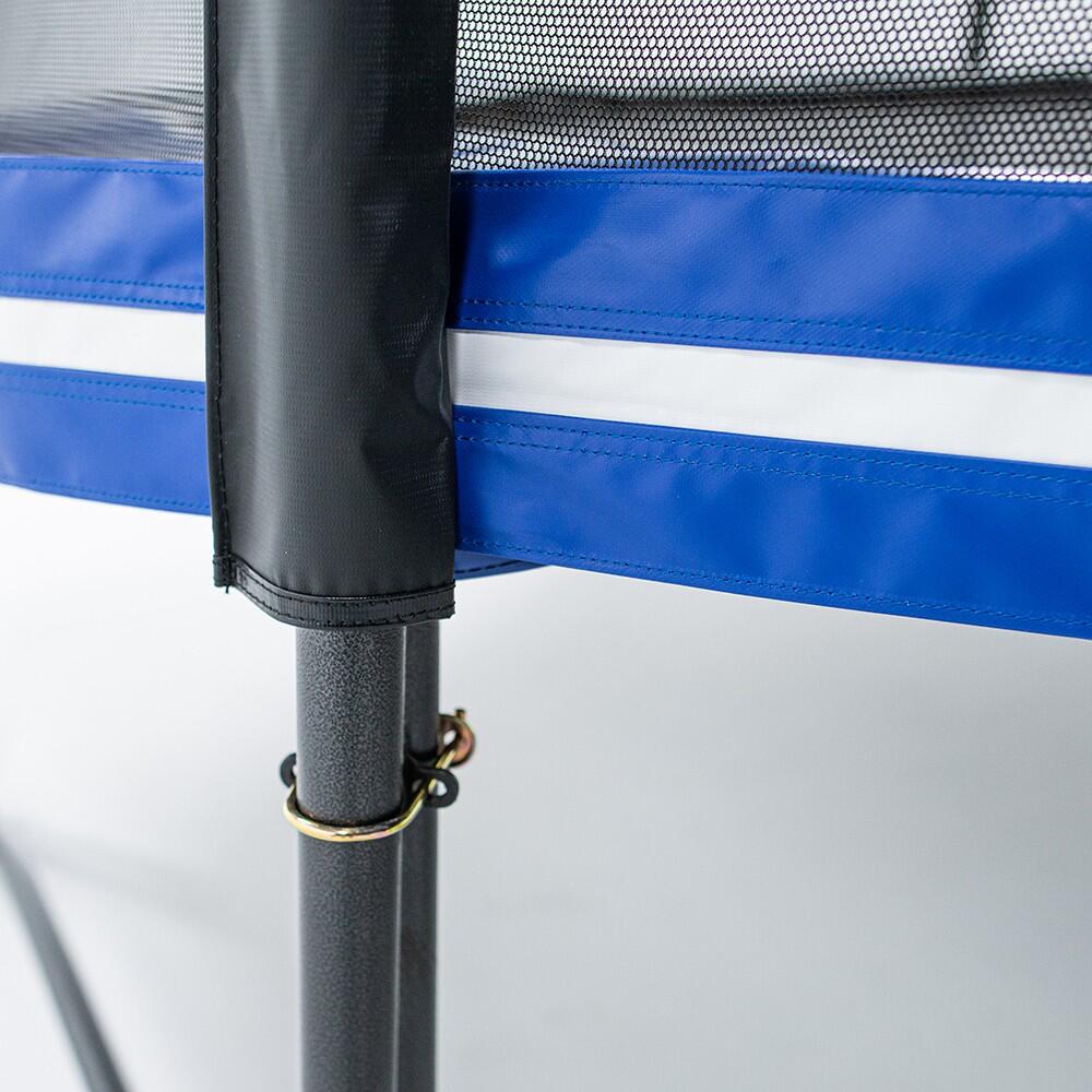 Trampoline Octopulse 390cm - Filet de Protection, Echelle + Kit d'ancrage 3/8