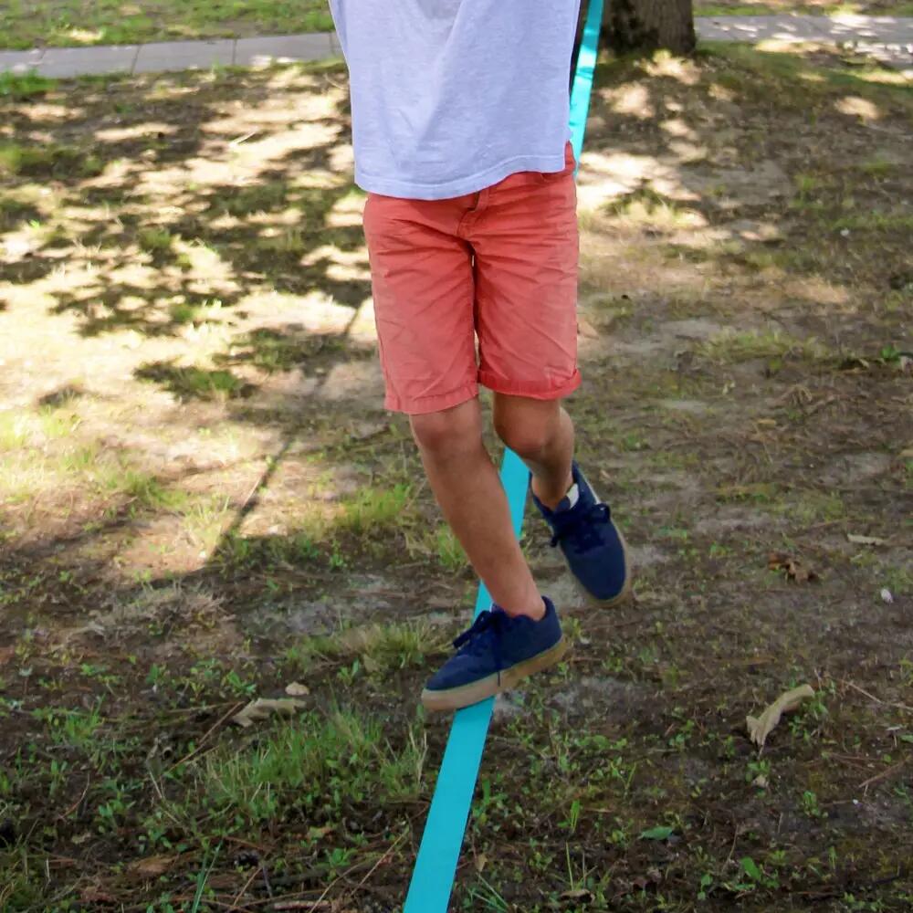 25m Slackline Strap met Ratchet, Boom Beschermers en Draagtasje 2/5